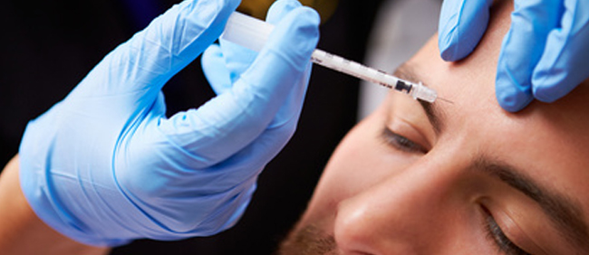 botox injection in man